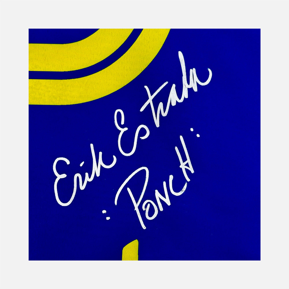 Erik Estrada Signed California Highway Patrol 3' x 5' Flag