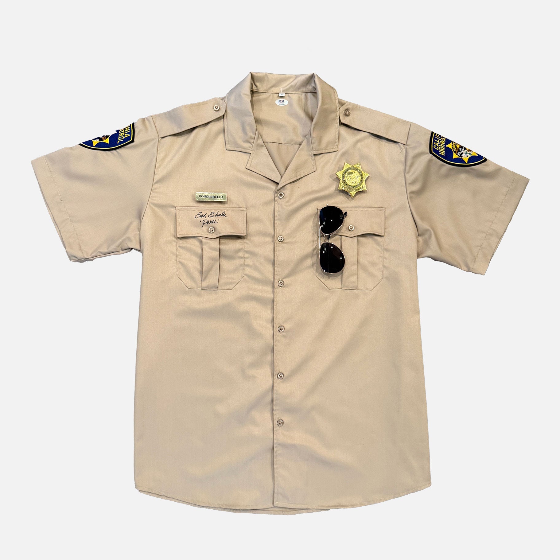 Erik Estrada Signed "CHiPs" California Highway Patrol Uniform